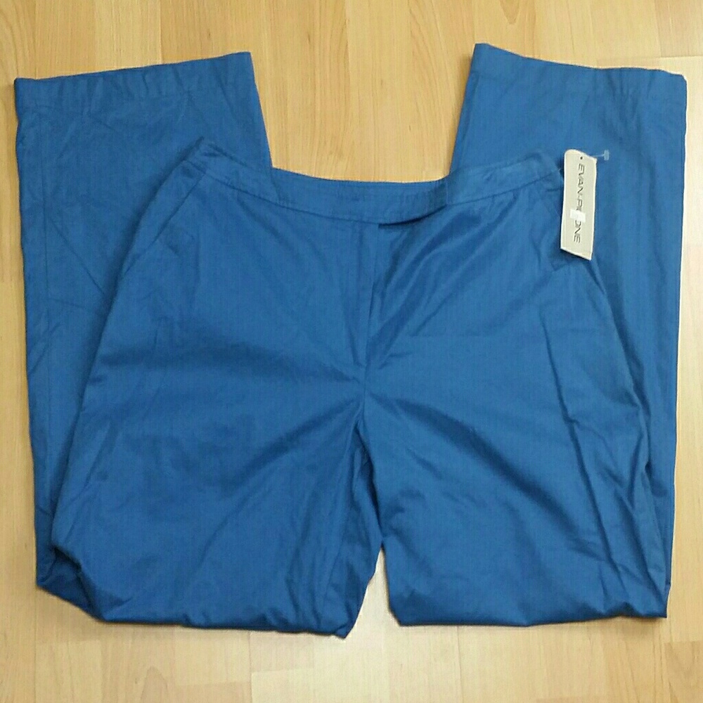 Evan Picone Blue Pants Size 10 Comfy Scrubs Career